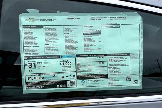 2025 Chevrolet Malibu FL