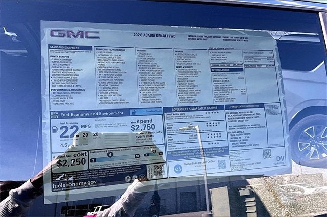 2026 GMC Acadia Denali