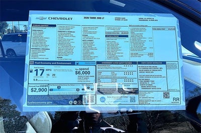 2026 Chevrolet Tahoe LT