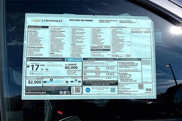 2026 Chevrolet Tahoe Premier