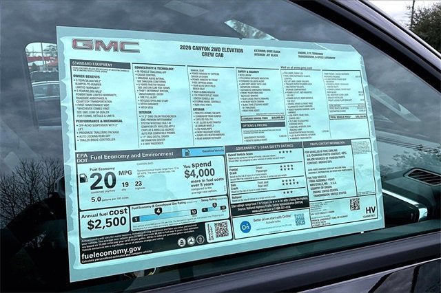 2026 GMC Canyon Elevation