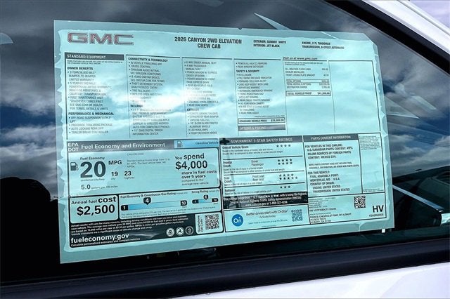 2026 GMC Canyon Elevation