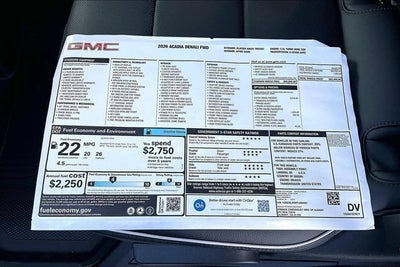 2026 GMC Acadia Denali